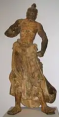 Statue Kongorikishi du XIVe siècle, art japonais