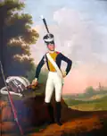 Sergent d'infanterie des grenadiers à pied de la Garde royale.