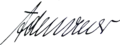 Signature de Konrad Adenauer