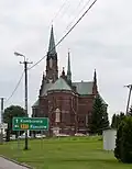 Vue sur l'église.