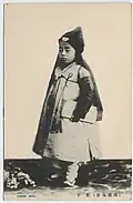 Un écolier en 1904.
