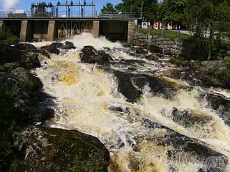 Les rapides Jämsänkoski de la Jämsänjoki.