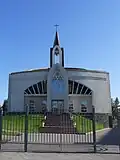 Façade de l'église.