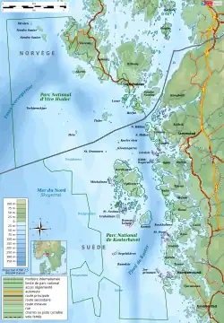 Carte du parc et de son voisin Ytre Hvaler
