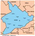 Localités de la municipalité de Kovin