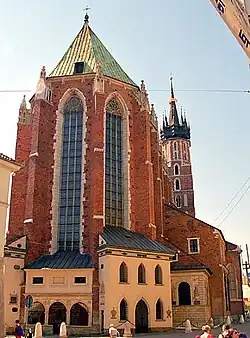 Vue depuis la rue Mikolajska.