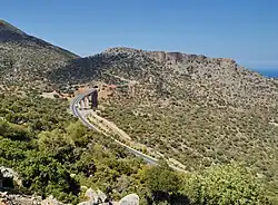 La E75 en Crète.