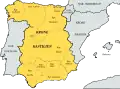 Le León au sein de la couronne de Castille en 1492.