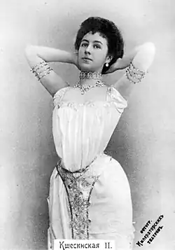 La Kschessinska dans le rôle d'Aspicia (1903).