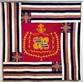Ku ʻ u Hae Aloha (Mon drapeau bien-aimé) Courtepointe hawaïenne en coton de Maui, v. Années 1890, Mission Houses Museum, Honolulu, Hawaï