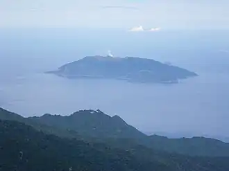 Vue de Kuchinoerabu-jima.