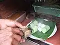 Kue putu.