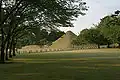 Le terrain de yabusame (tir à l'arc à dos de cheval).