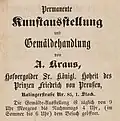 Ratingerstraße (Nr. 85 ist alte Hausnummer, Änderung dieser 1858), 1. Stock, 1847