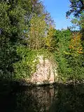 Vestiges de l'ancien château.
