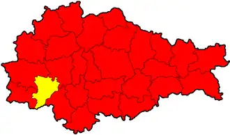 Localisation de Raïon de Korenevo
