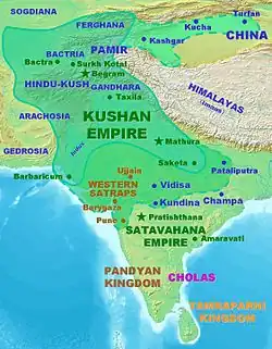 L'empire kouchan vers 150