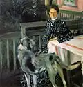Portrait de Yulia Koustodiéva (sa femme) (1903).