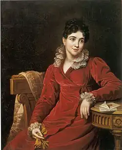 Praskovya Koutaïsova, épouse de Pavel Koutaïsov (ru) (années 1820), musée d'Histoire de Dnipro
