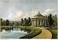 Vue de la gloriette dénommée en l'honneur de l'impératrice Marie Féodorovna