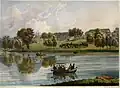 Le lac et le château de Kouzminki vers 1825.
