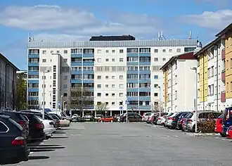 La maison des ascenseurs au kvarteret Stamtavlan.