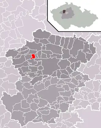 Localisation de Kvílice