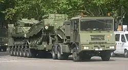 Sur un transporteur de char Kynos Aljaba