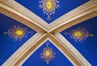 Plafond du transept.