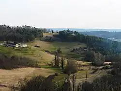 Vue prise depuis le site du Mas.