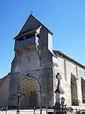 Façade occidentale de l'église Saint-Christophe (sept.&nbsp;2010).
