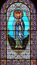 Vitrail Notre Dame de Lourdes par G.P. Dagrant