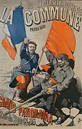 Affiche pour le panorama de la rue de Bondy à Paris.