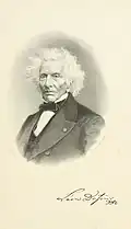Gravure d’un vieil homme hirsute.