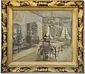 Léon Houyoux, intérieur bourgeois, coll. privée
