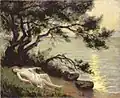 Baigneuses nues au Bois de la Chaise (Noirmoutier) - ca 1923 - Huile sur toile - 50&nbsp;×&nbsp;60&nbsp;cm