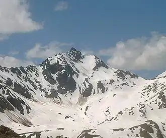 Vue depuis l'est.