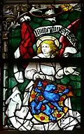 Détail d'un vitrail de l'église Saint-Jean de Lunebourg.
