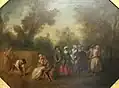 L'Été de Nicolas Lancret, Série des quatre saisons (L'Automne, L'Été, L'Hiver et Le Printemps), 1738 Musée du Louvre