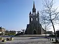 L'église de Thorigné-Fouillard : la façade.