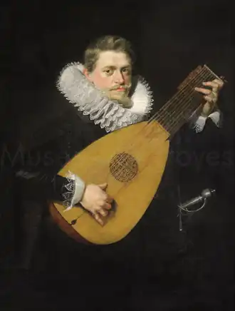 Pierre Paul Rubens ?, L'Homme au luth (premier quart du XVIIe siècle).