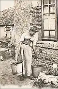 L'eau à la ferme en France au début du XXe&nbsp;siècle.
