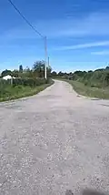 L'entrée du chemin des Vignes.