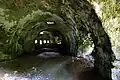 L'intérieur d'une caponnière du fort.