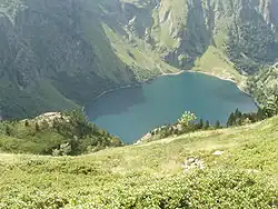 Vu du col du Céciré, depuis le GR10.