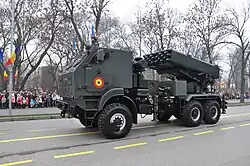 LAROM durant une parade militaire lors de la journée nationale roumaine