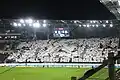 La tribune de l'association de supporters Landstrassler