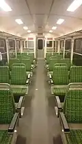 Compartiment voyageur de l'automotrice Be 4/4 26.