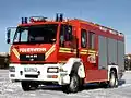 Véhicule de lutte contre l’incendie.