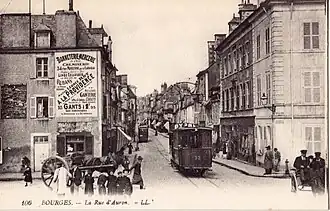 Tramway, rue d'Auron